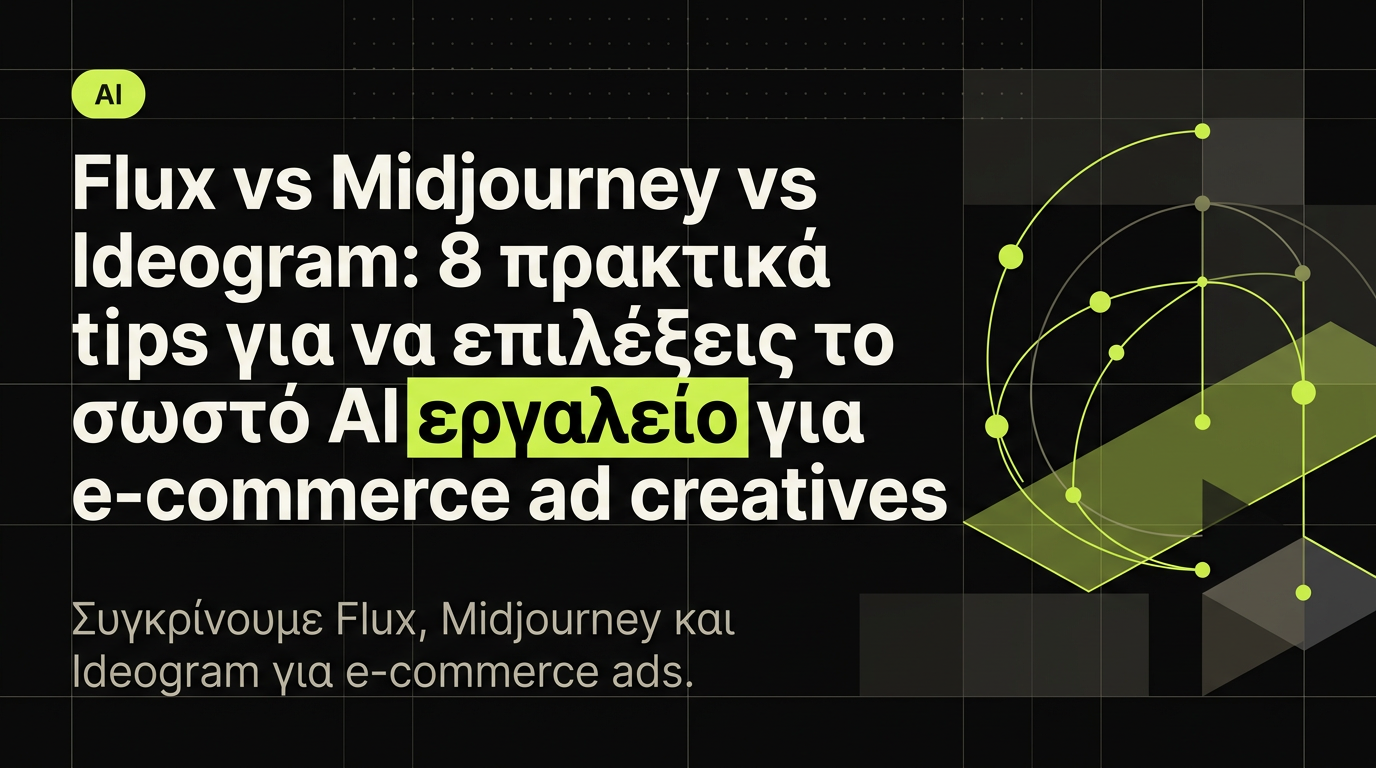 Flux vs Midjourney vs Ideogram για ad creatives